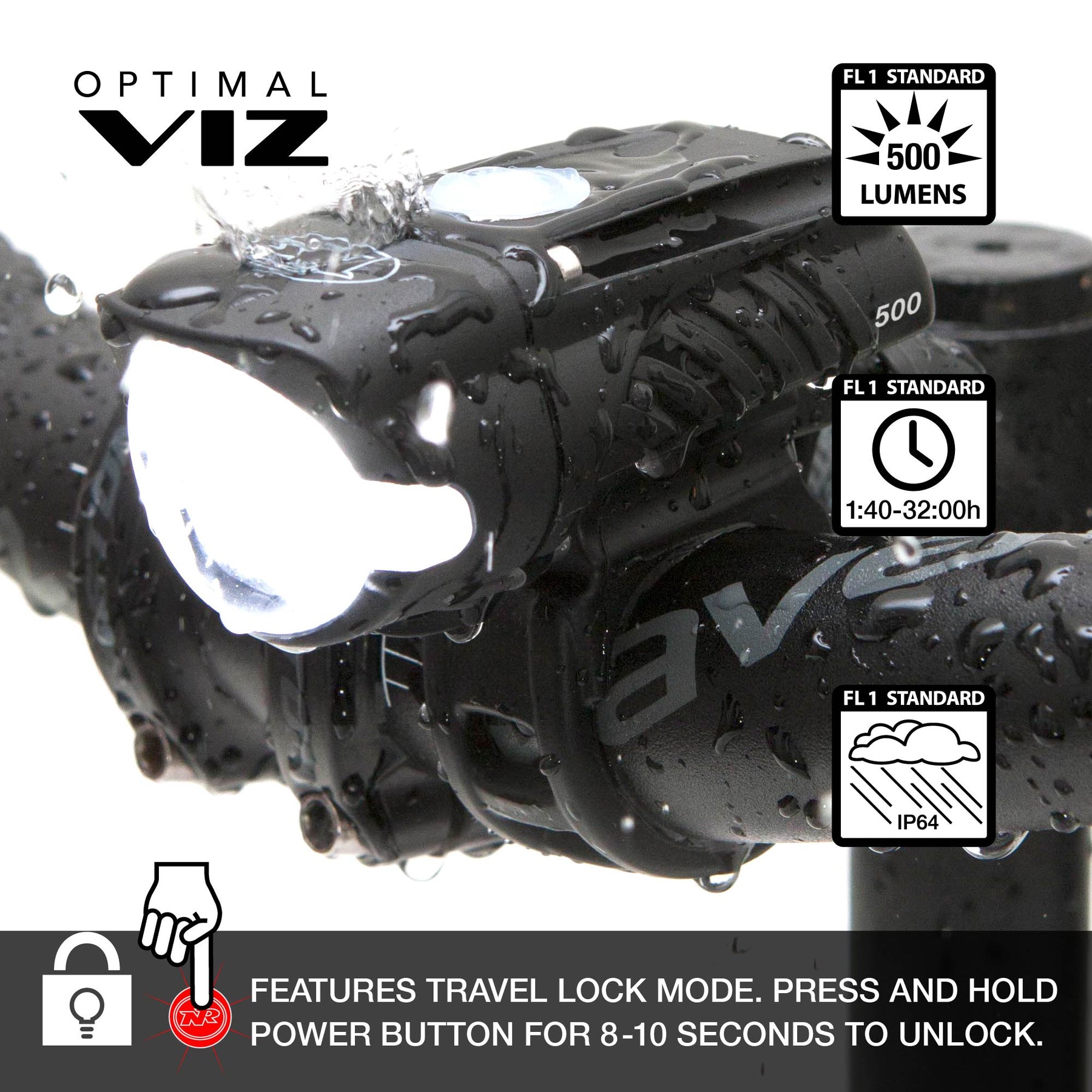 Combo de luces NITERIDER Swift™ 500 y Vmax+™ 150